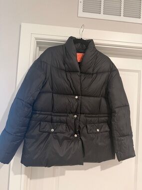 JCREW Black Puffer Jacket - Lightweight Quilted Coat